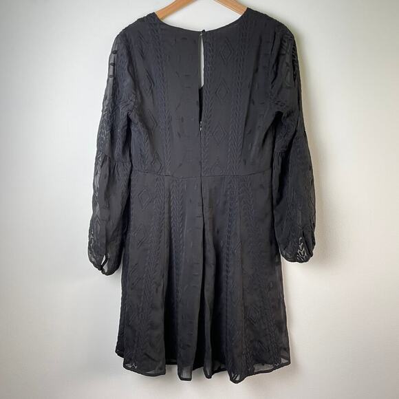 ASTR The Label Embroidered Mini Dress in Black - Size Med - Picture 6 of 7